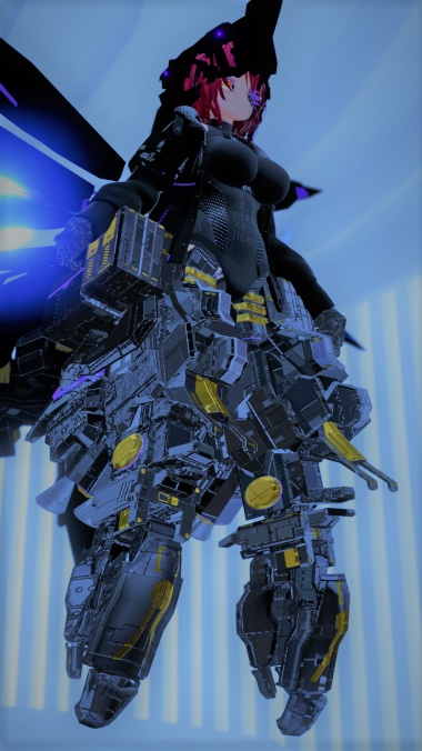 【3Dモデル】CFA-L-Ⅰ 重装戦術高機動義足 黎焔