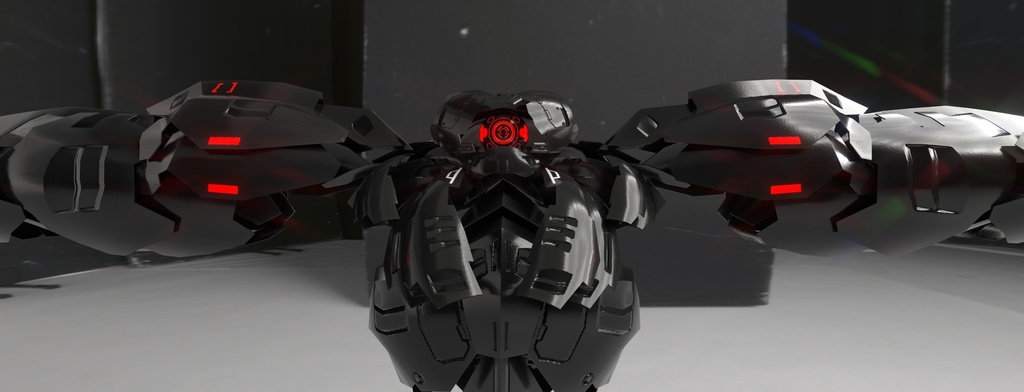 オリジナル3Dアバター「AI制御式戦闘機械」付属「CFAーRーUAV1」