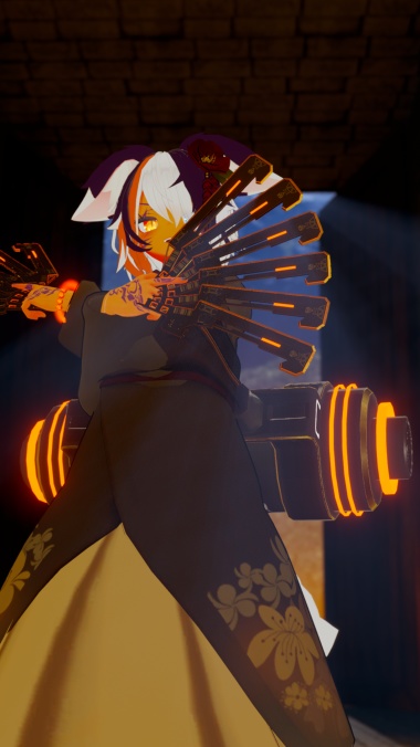 【3Dモデル】サイバー和風三点セット