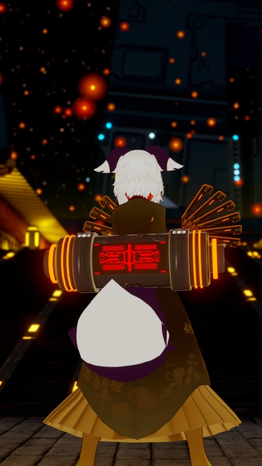 【3Dモデル】サイバー和風三点セット