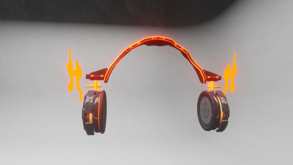 【3Dモデル】CFA-A-Ⅶ サイバー風ヘッドホン