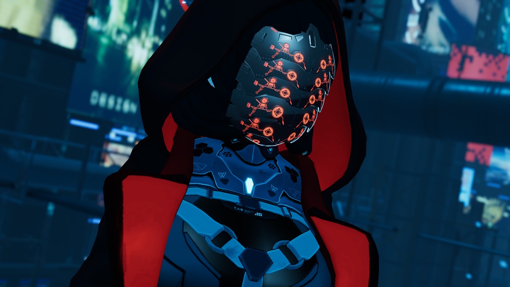 【3Dモデル】CFA-A-IX 多重装甲戦闘フェイスマスク