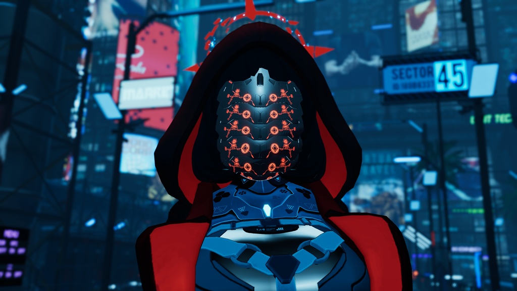 【3Dモデル】CFA-A-IX 多重装甲戦闘フェイスマスク