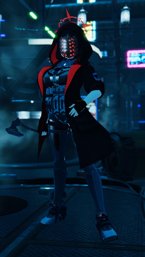 【3Dモデル】CFA-A-IX 多重装甲戦闘フェイスマスク