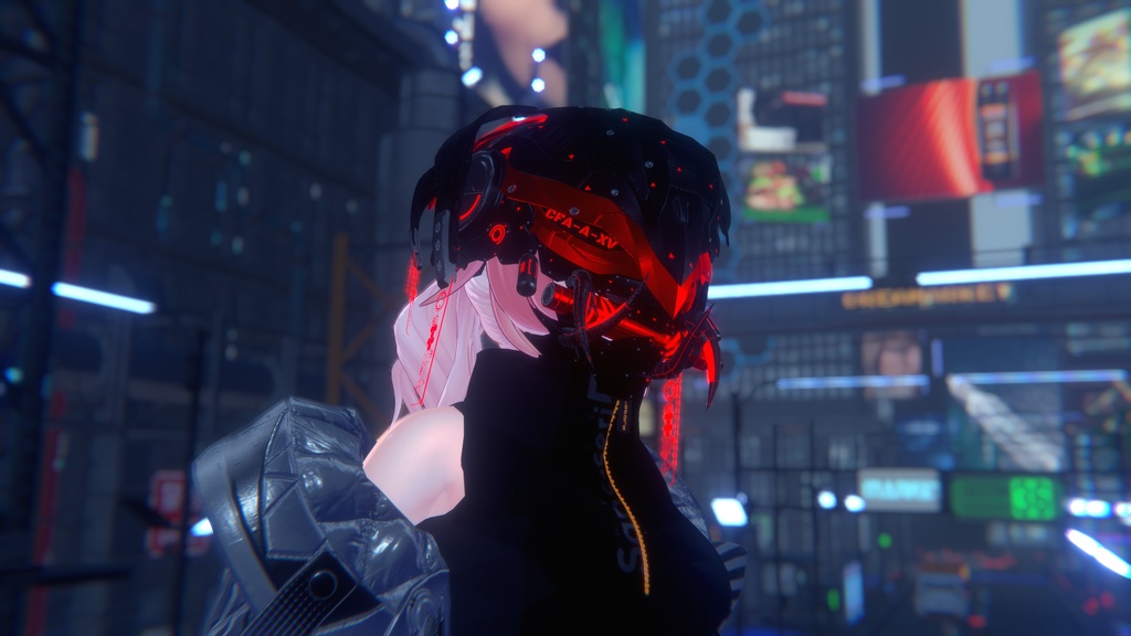 【3Dモデル】CFA-A-XV 多重装甲戦闘フェイスマスⅢ