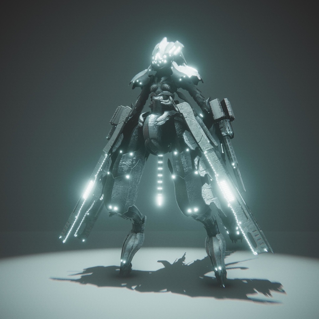 オリジナル3Dモデル「CFA製 汎用型アンドロイド Rote Nacht (ロット ナハト)」