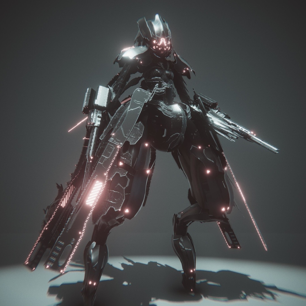 オリジナル3Dモデル「CFA製 汎用型アンドロイド Rote Nacht (ロット ナハト)」