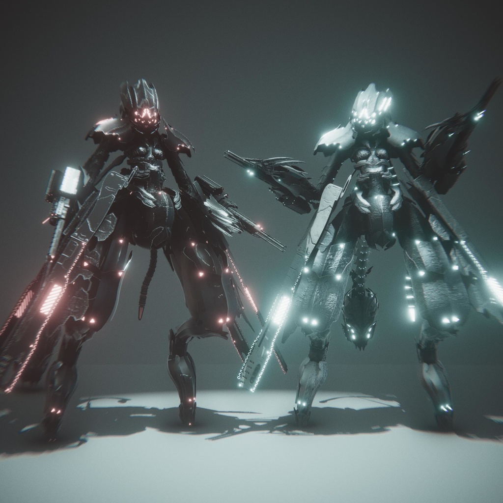 オリジナル3Dモデル「CFA製 汎用型アンドロイド Rote Nacht (ロット ナハト)」