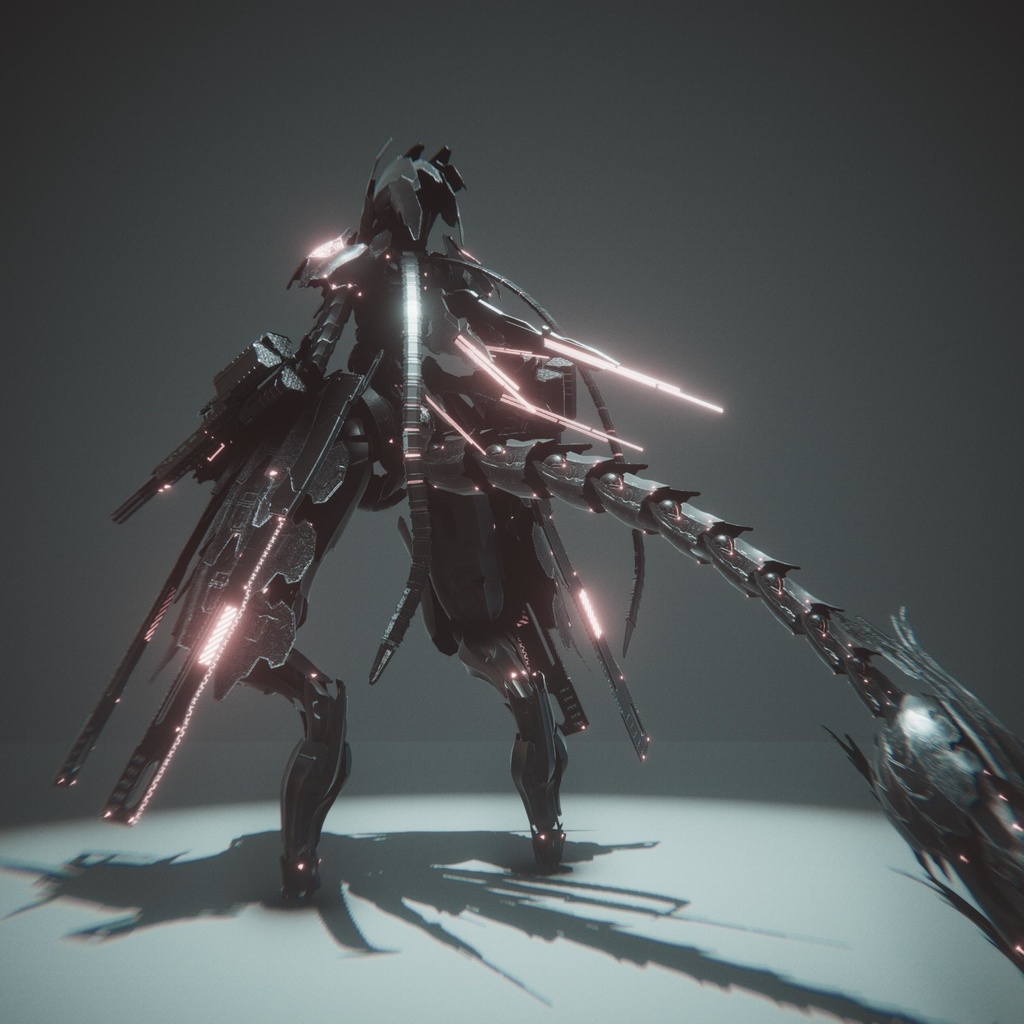 オリジナル3Dモデル「CFA製 汎用型アンドロイド Rote Nacht (ロット ナハト)」