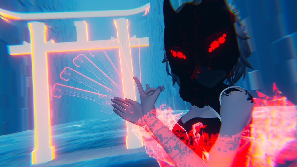 【3Dモデル】CFA-A-VIII 狐機面