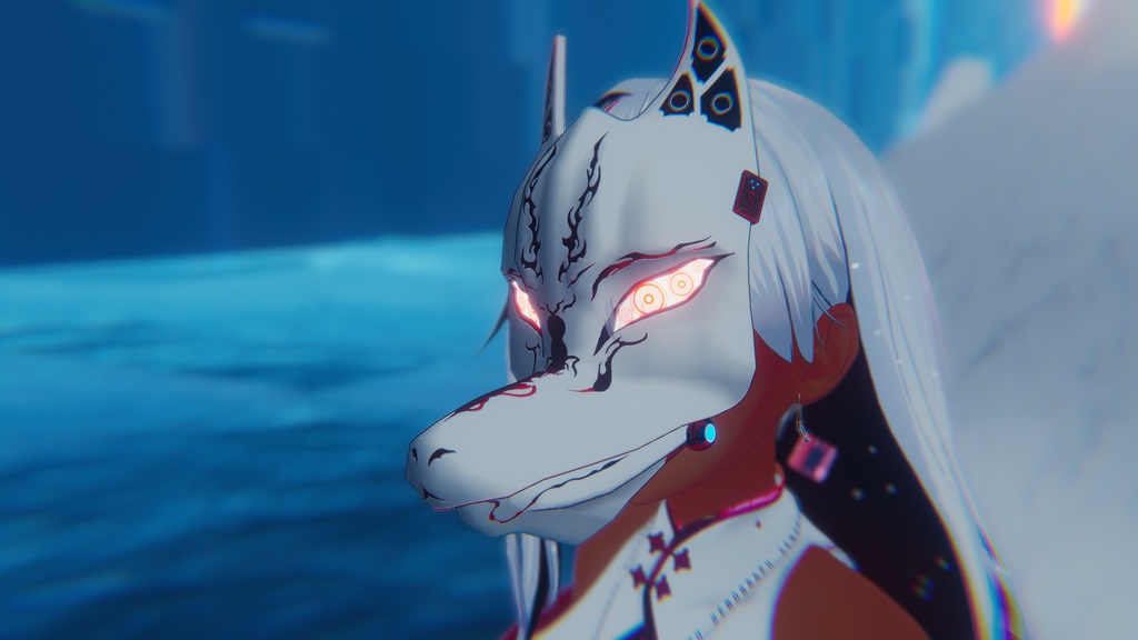 【3Dモデル】CFA-A-VIII 狐機面