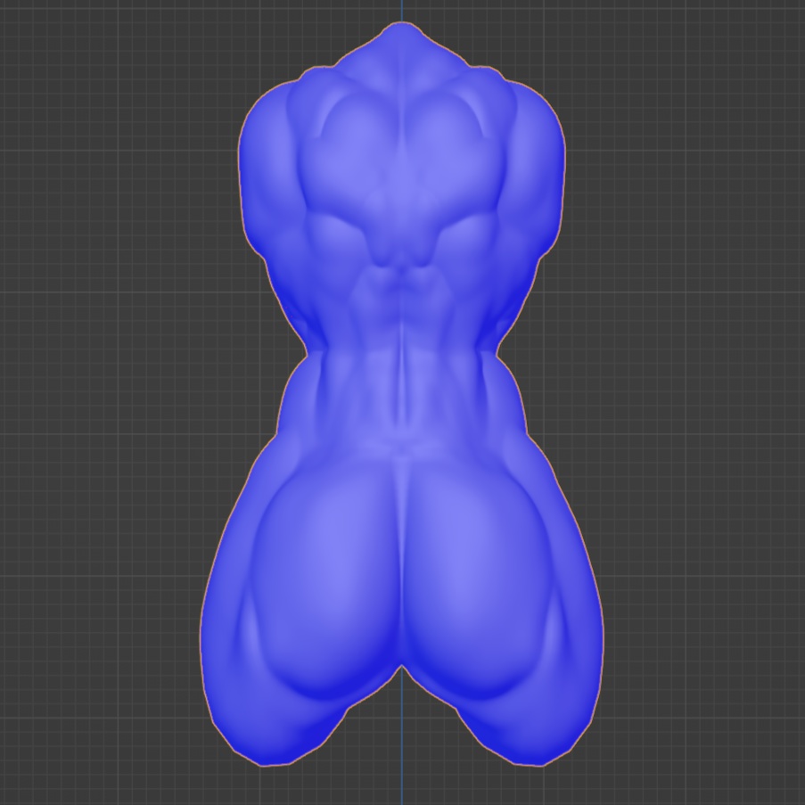 【3Dモデル】Free! CFA-女型筋肉胴体素体