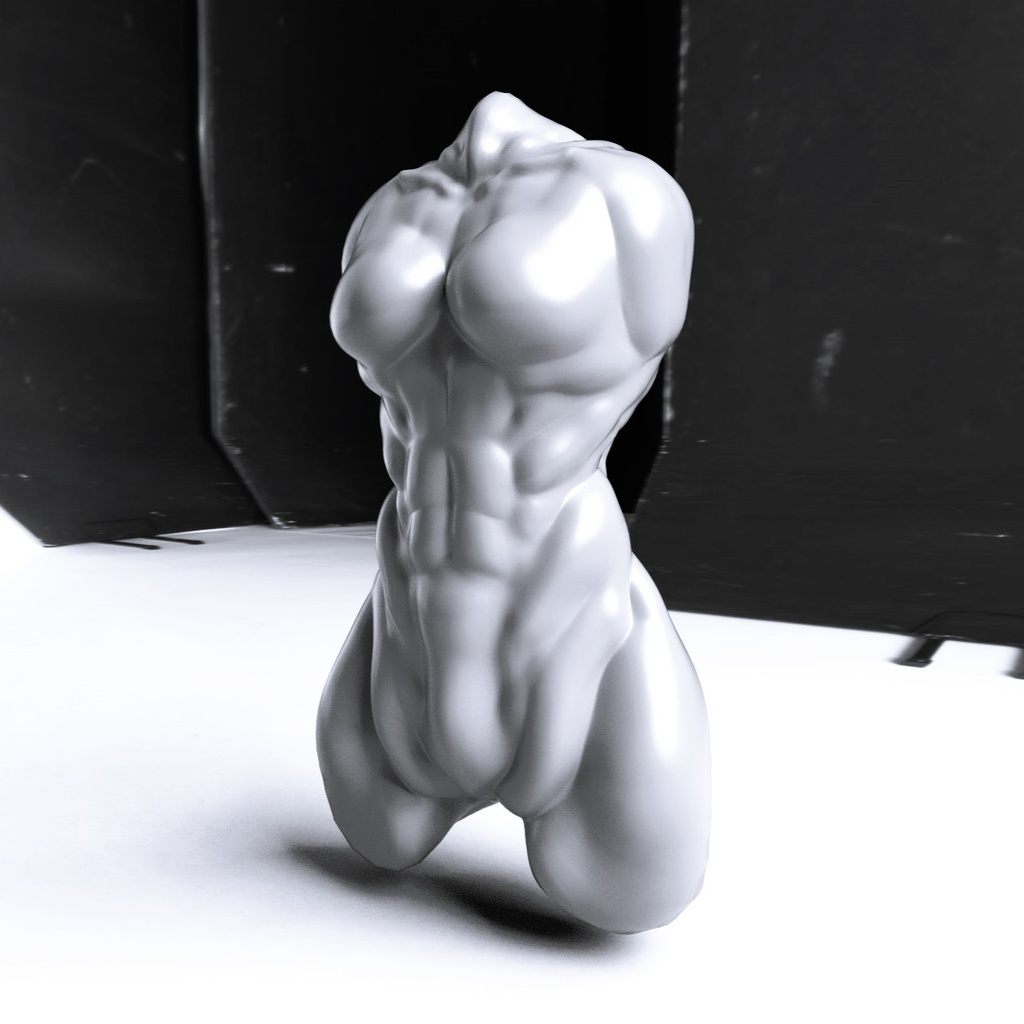 【3Dモデル】Free! CFA-女型筋肉胴体素体