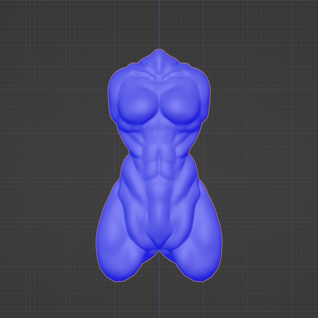 【3Dモデル】Free! CFA-女型筋肉胴体素体