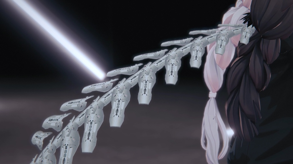 【3Dモデル】CFA-Tail-ⅡArmored bag tail