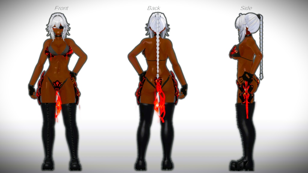 【3Dモデル】CFA製 装甲水着-Ⅱ 艶殻