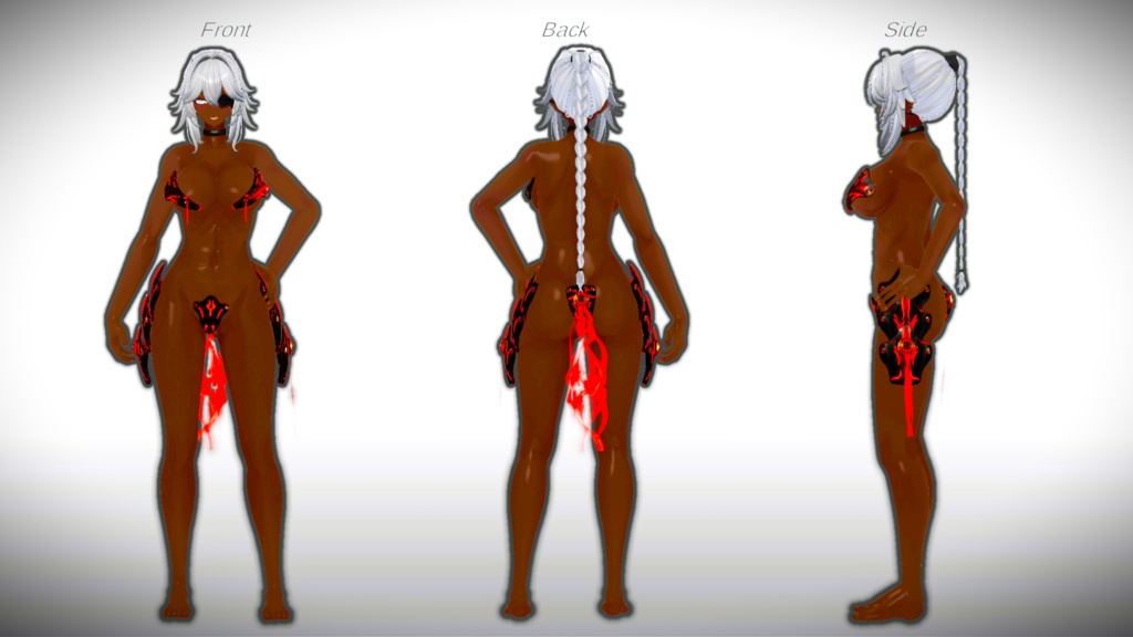 【3Dモデル】CFA製 装甲水着-Ⅱ 艶殻