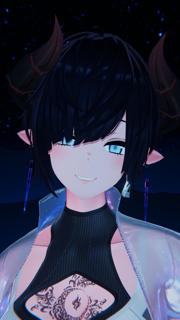 【3Dモデル】CFA-A-XI    Mond サイバーイヤリング