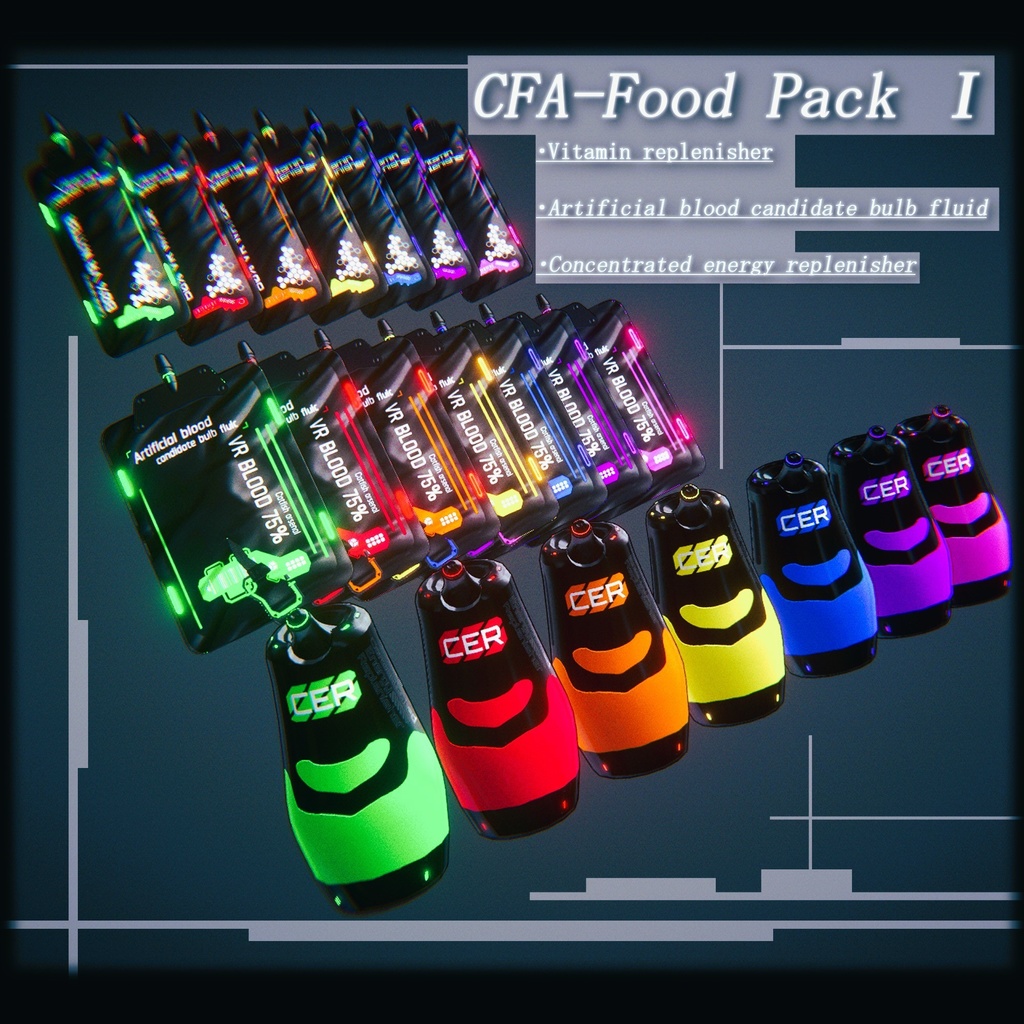 【3Dモデル】CFA-Food Pack Ⅰ