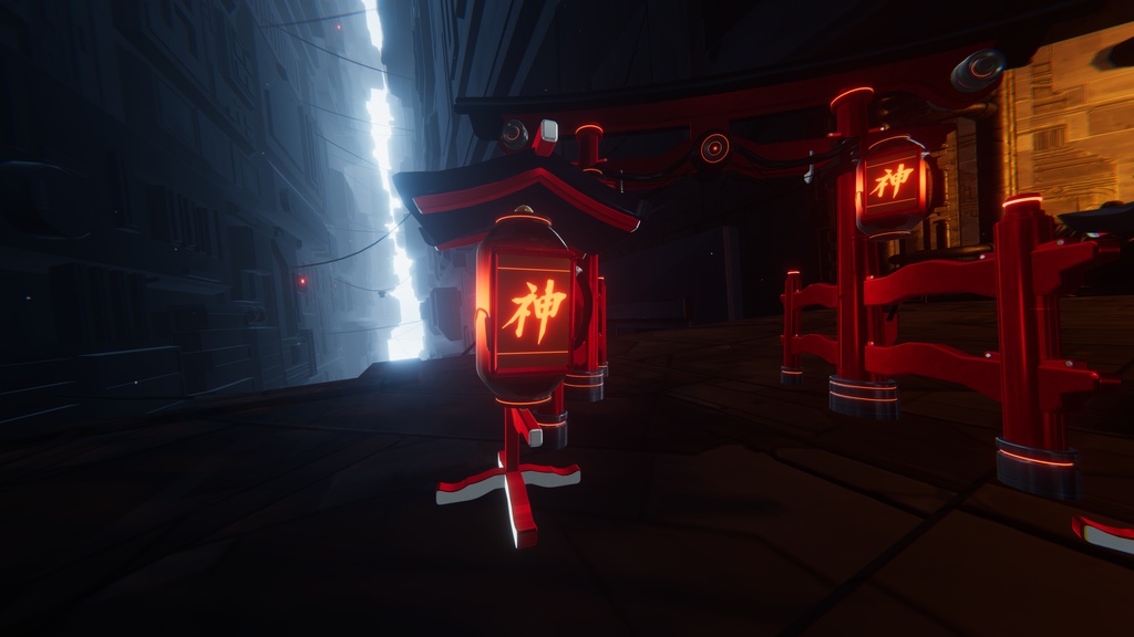 【3Dモデル】CFA-A-XIII 鳥居_torii &灯籠_lantern&提灯-paper lantern