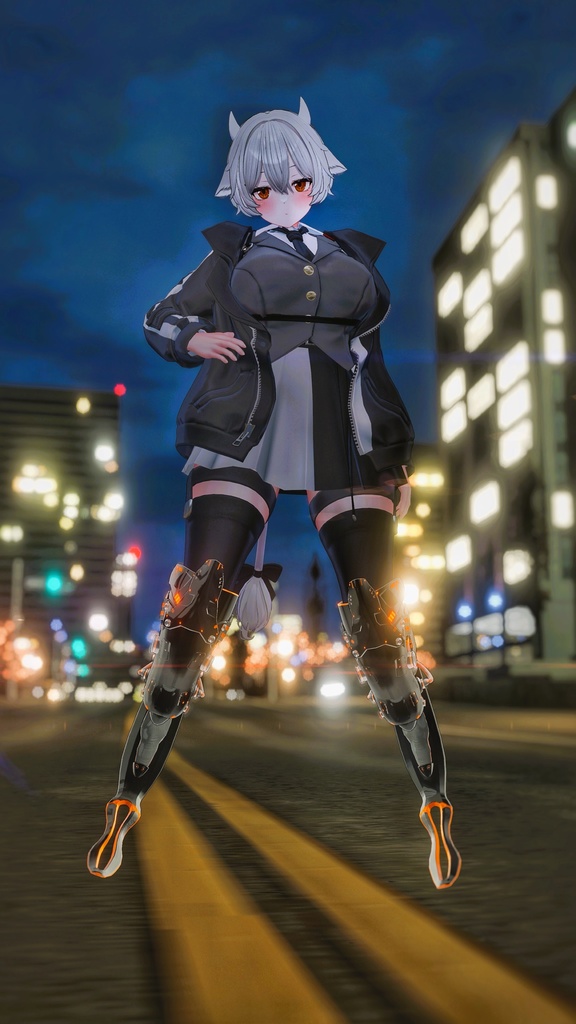 【3Dモデル】CFA-ML-Ⅱ 強化装甲義足