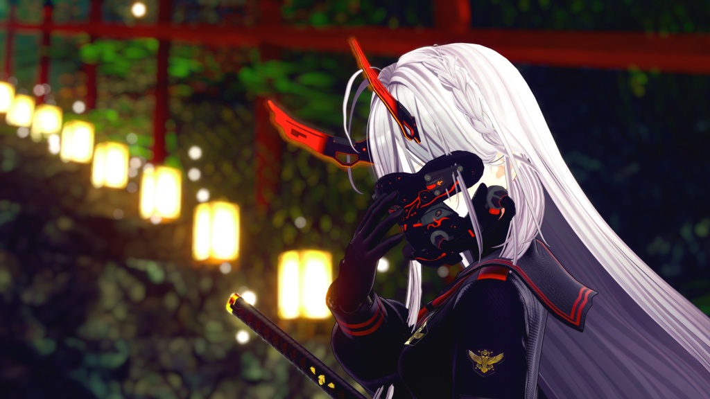 【3Dモデル】CFA-A-XX 多重装甲戦闘フェイスマス 霹狐鬼