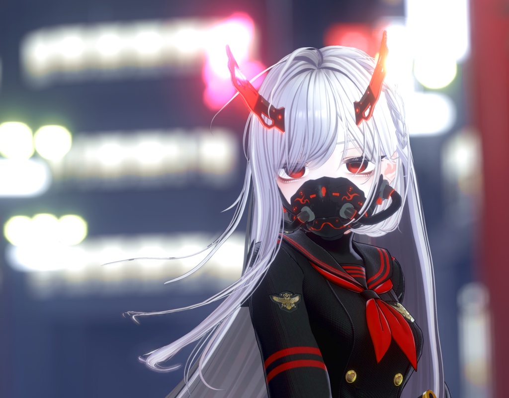 【3Dモデル】CFA-A-XX 多重装甲戦闘フェイスマス 霹狐鬼