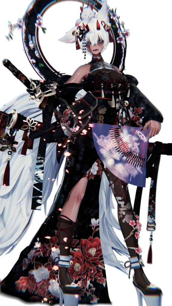 【MA対応】CFA_漆黒桜花_Sakura Hiougi【花弁Particle&開閉ギミック付き】