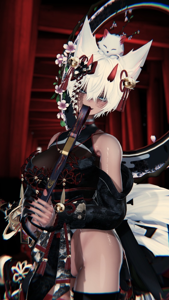 【MA対応】CFA_漆黒桜花_Sakura Hiougi【花弁Particle&開閉ギミック付き】