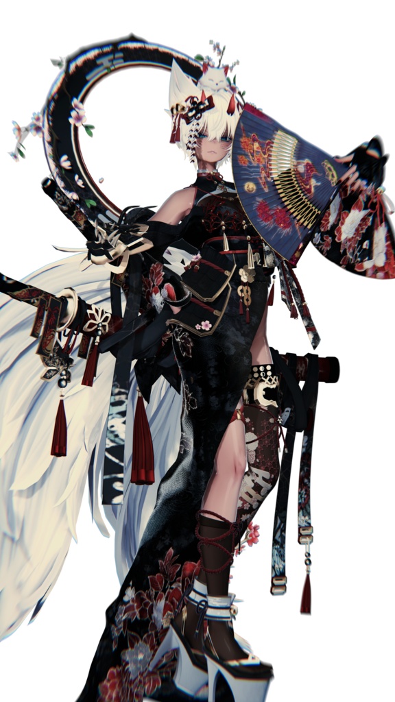 【MA対応】CFA_漆黒桜花_Sakura Hiougi【花弁Particle&開閉ギミック付き】