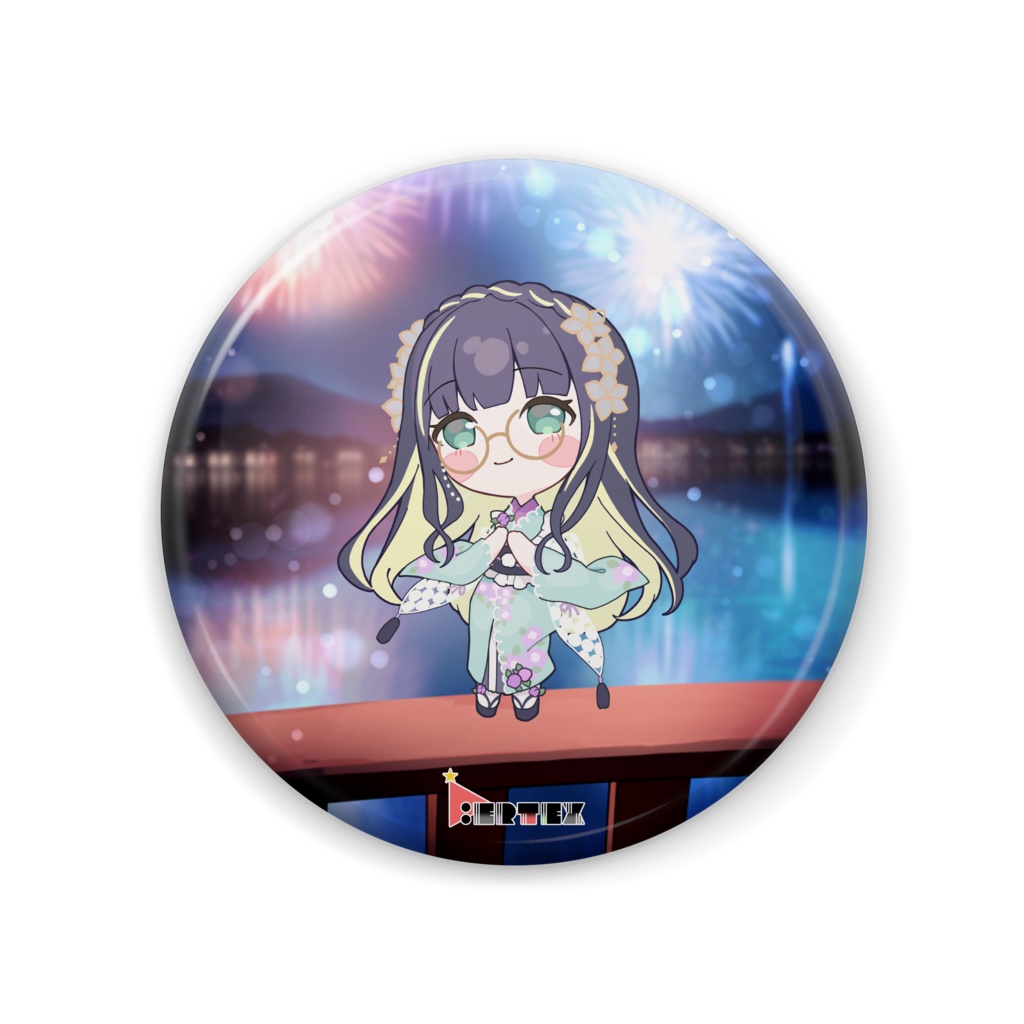 廿日市紗音 V.ertex1周年記念限定缶バッジ 初期立ち絵ver.