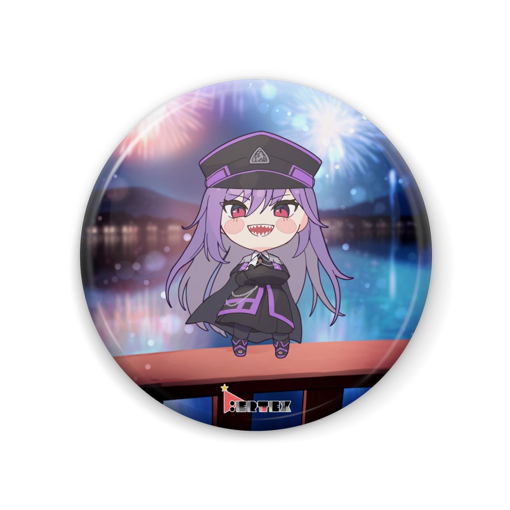 毒島アリカ V.ertex1周年記念限定缶バッジ 初期立ち絵ver.