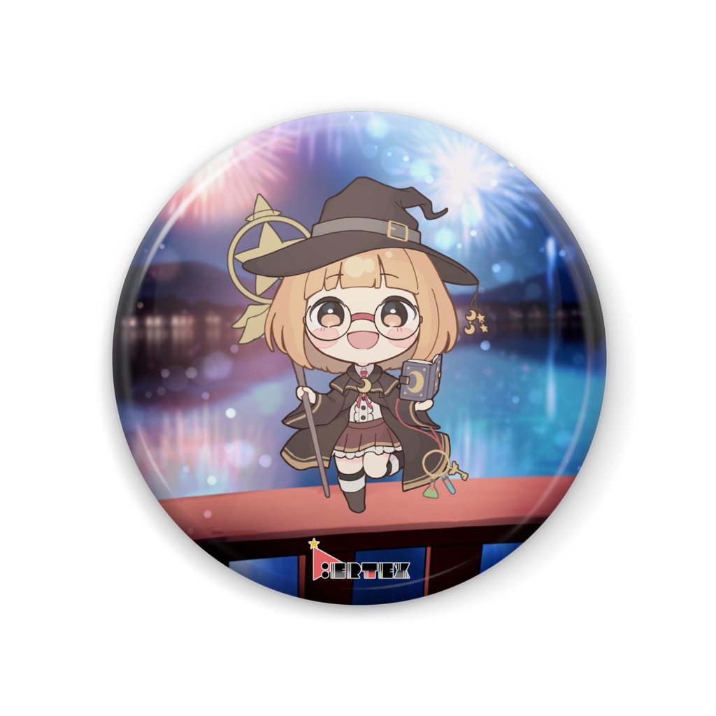 星夜月マナ V.ertex1周年記念限定缶バッジ 初期立ち絵ver.