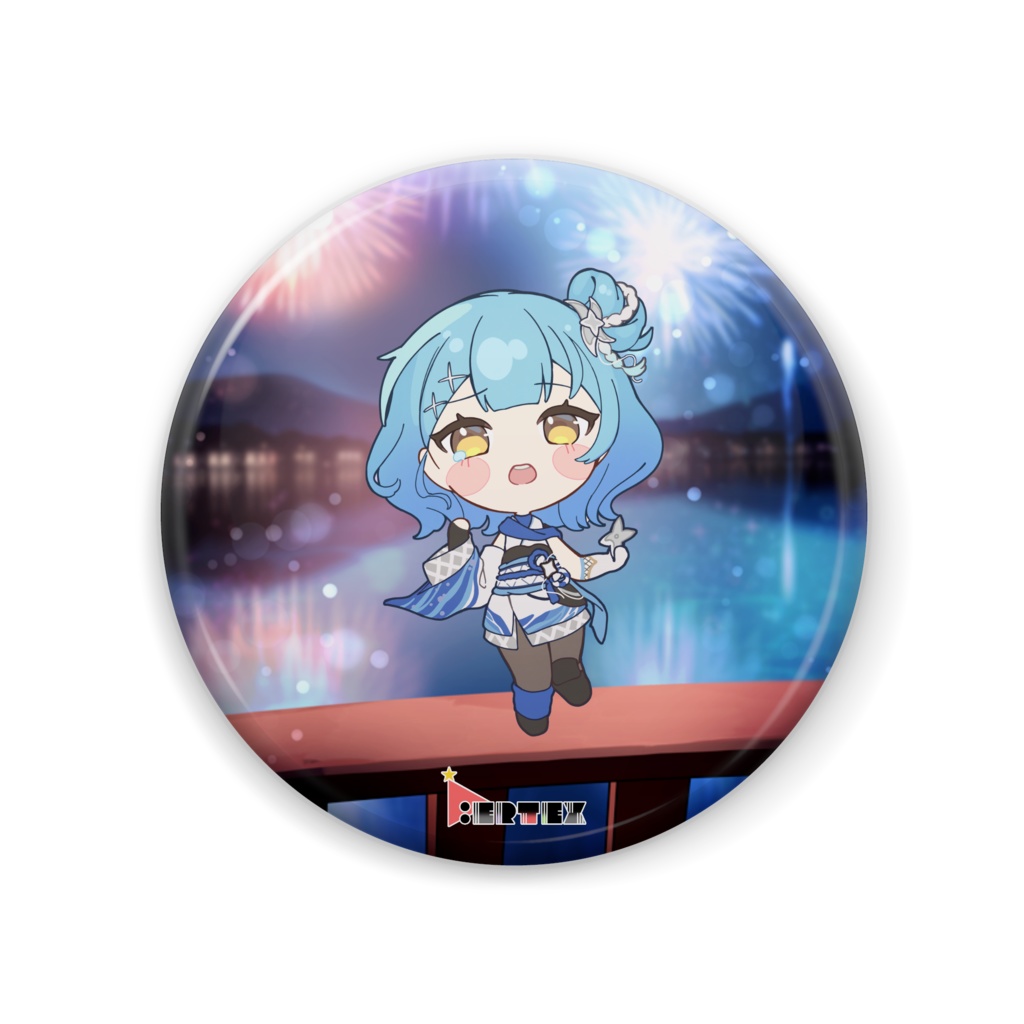 望月美羽 V.ertex1周年記念限定缶バッジ 初期立ち絵ver.