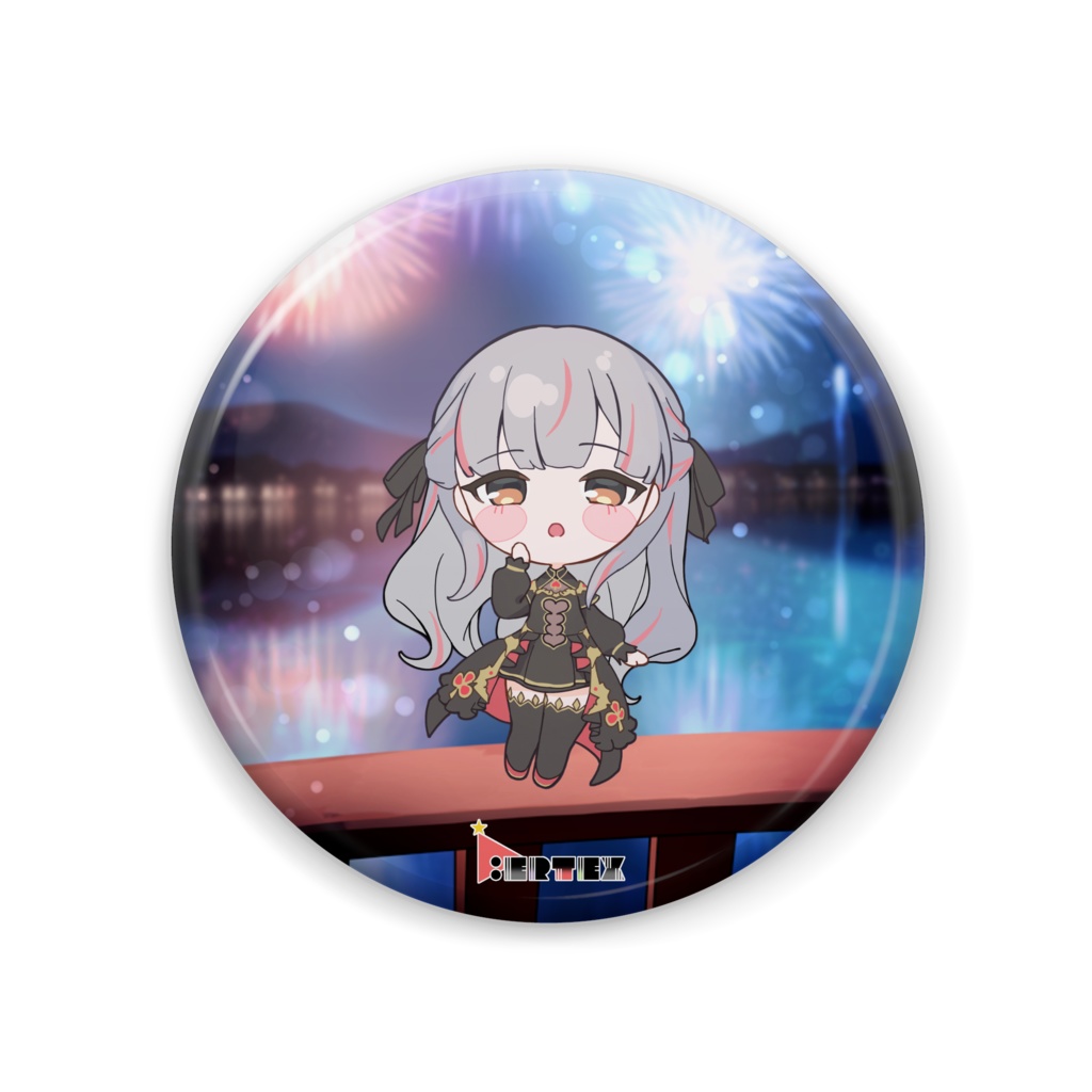 紅夜アリス V.ertex1周年記念限定缶バッジ 初期立ち絵ver.