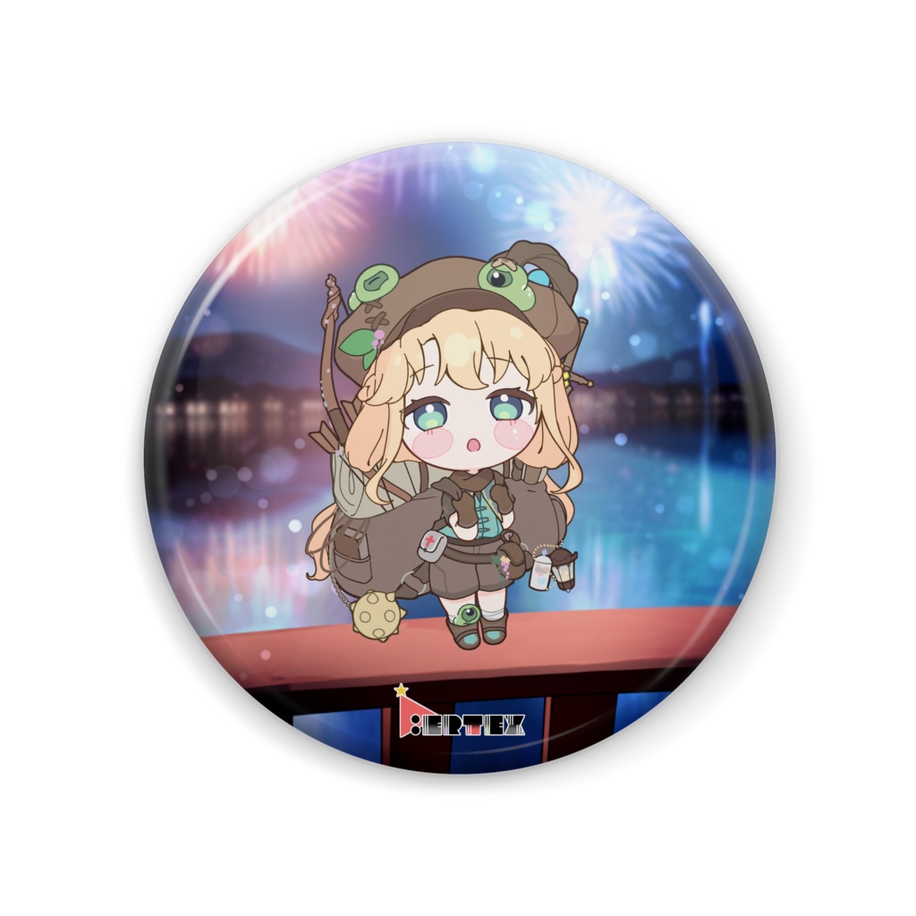 セルヴァ・ポーター V.ertex1周年記念限定缶バッジ 初期立ち絵ver.