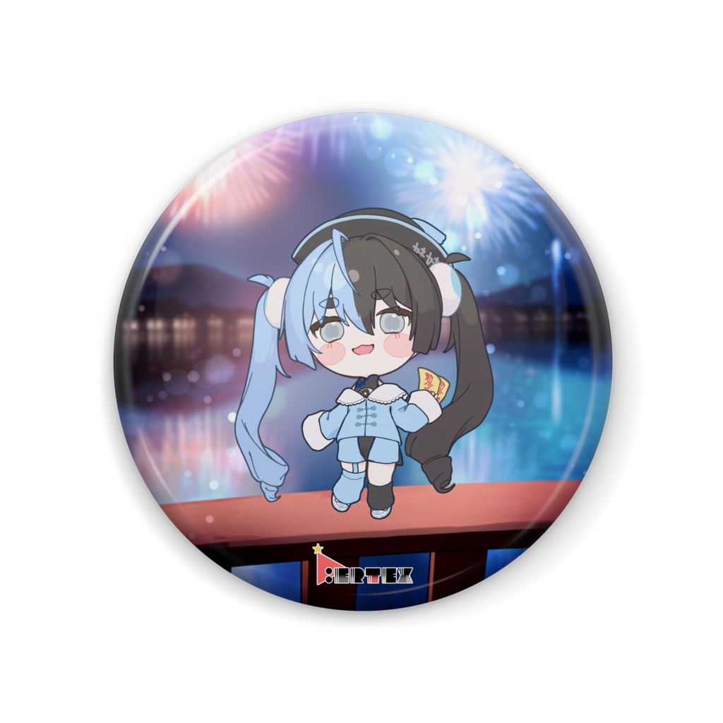 うと めもり V.ertex1周年記念限定缶バッジ 初期立ち絵ver.