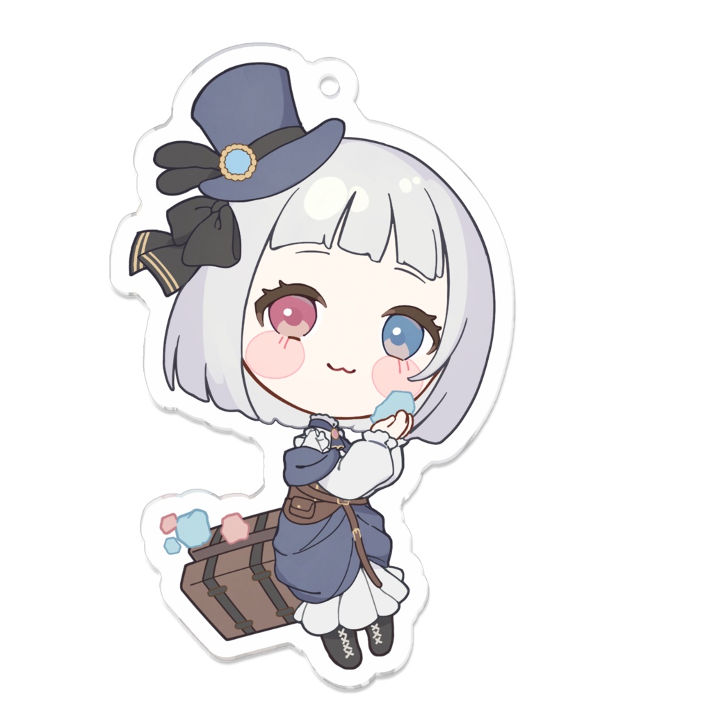 白水晶 V.ertex1周年記念限定アクキー 初期立ち絵ver.