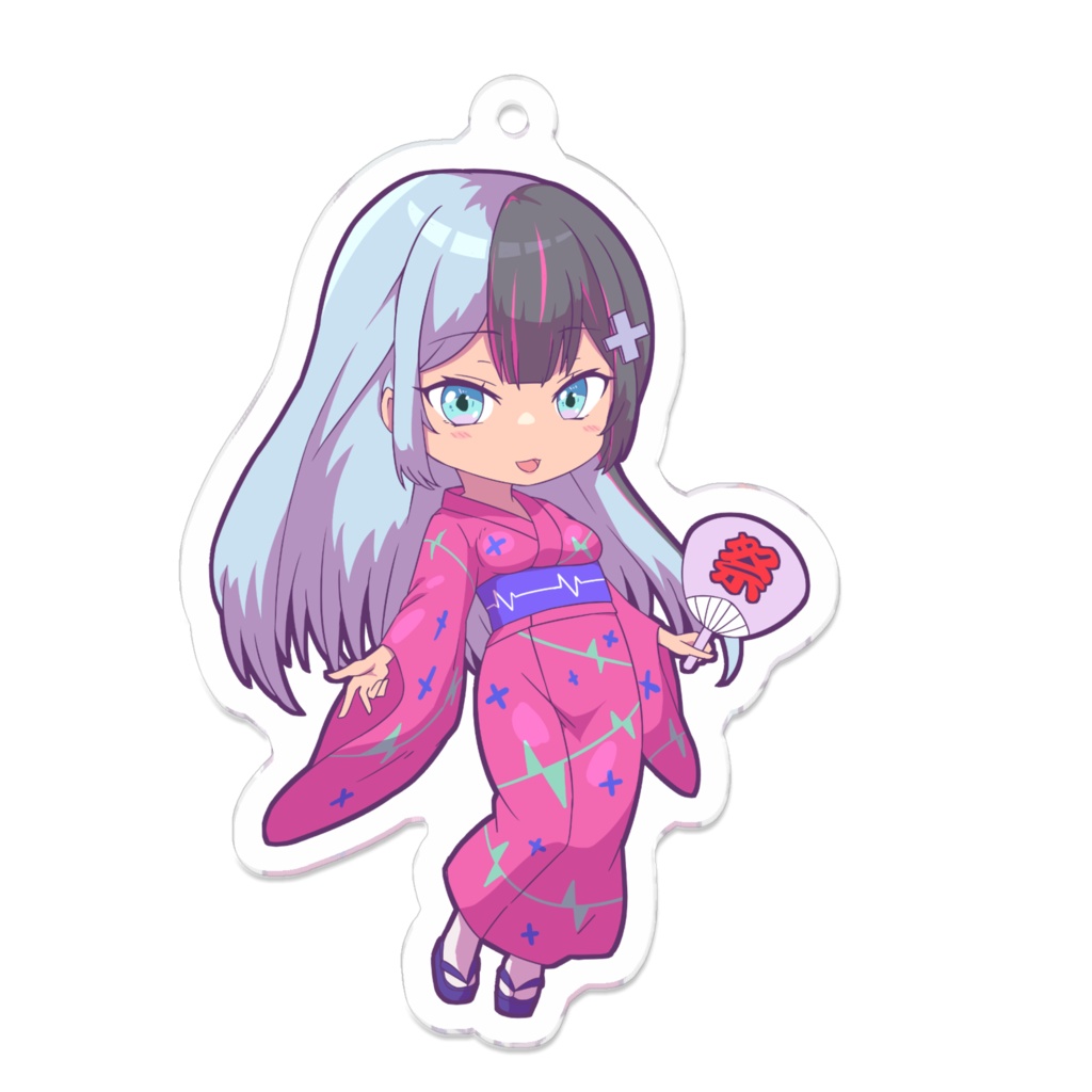 癒月サラ  V.ertex1周年記念限定アクキー 浴衣ver.