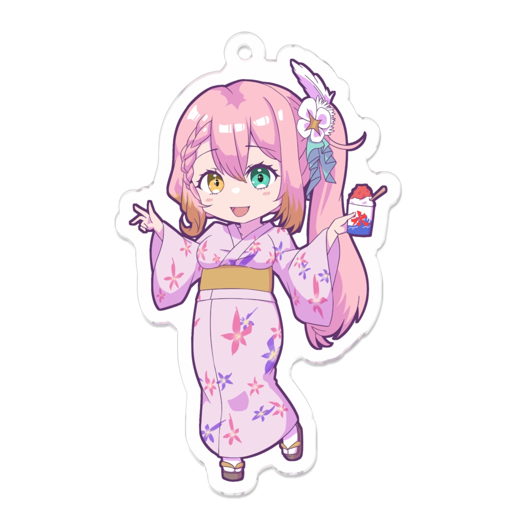 桃瀬ゆい  V.ertex1周年記念限定アクキー 浴衣ver.