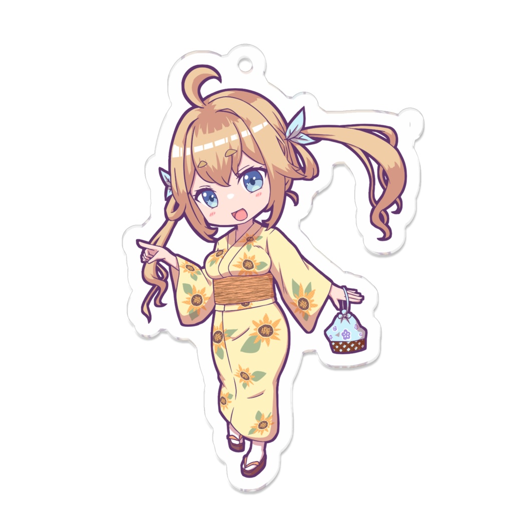 女神ノ宮ほてぴ V.ertex1周年記念限定アクキー 浴衣ver.