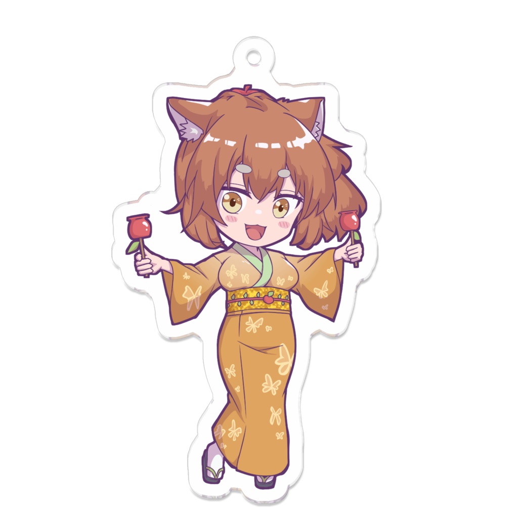 荻田美尾 V.ertex1周年記念限定アクキー 浴衣ver.