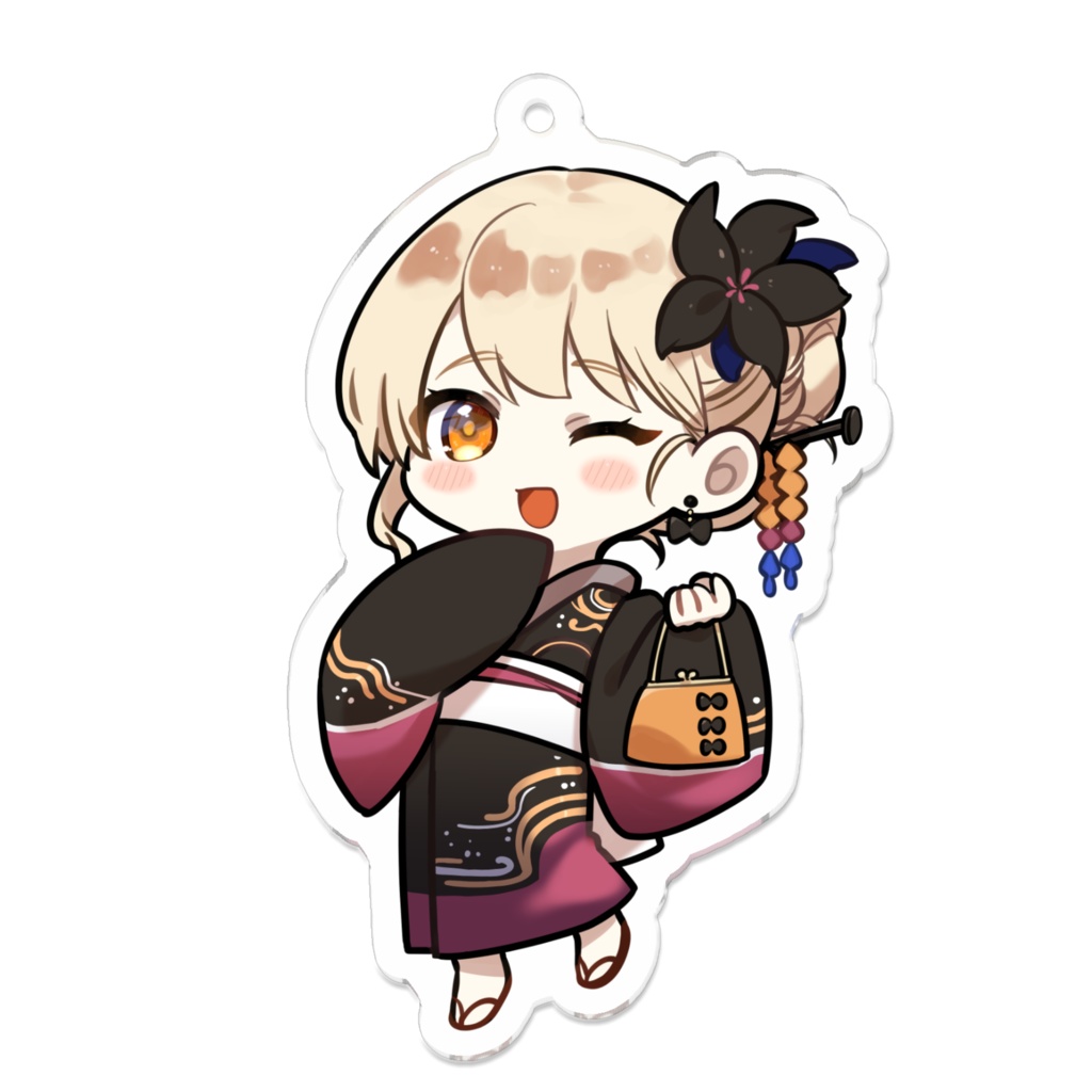 甘井蜜 V.ertex1周年記念限定アクキー 浴衣ver.