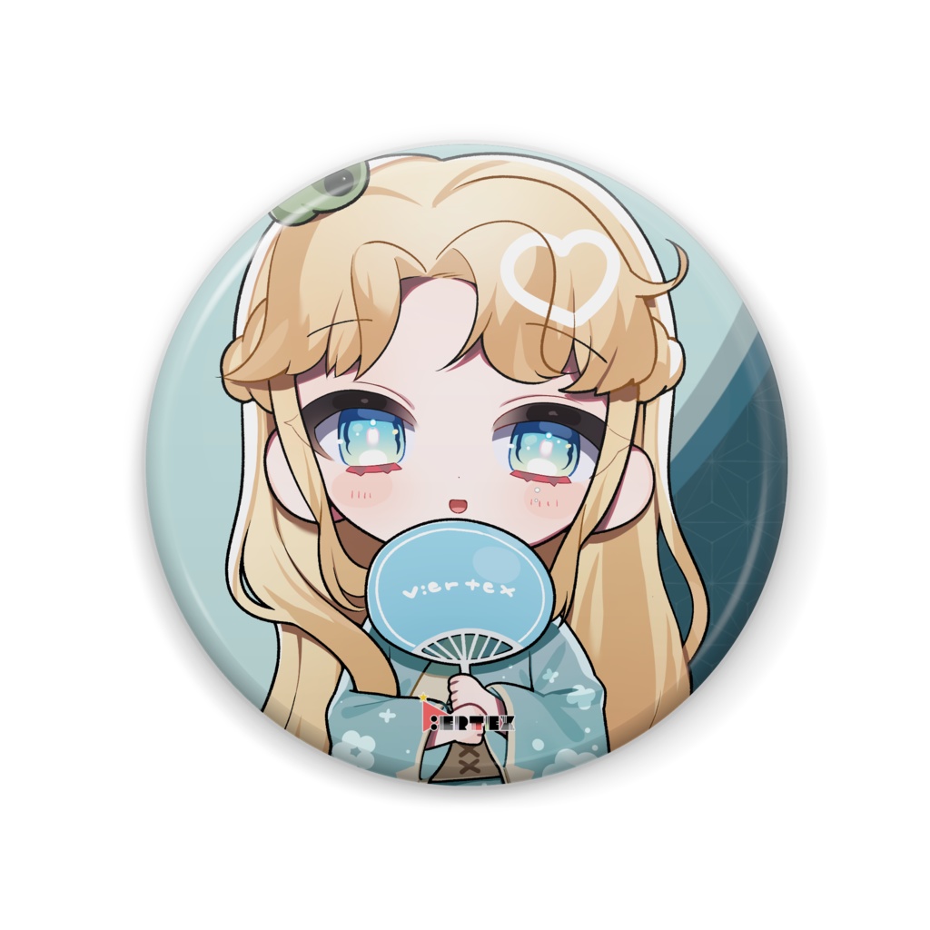 セルヴァ・ポーター V.ertex1周年記念限定缶バッジ 浴衣ver.