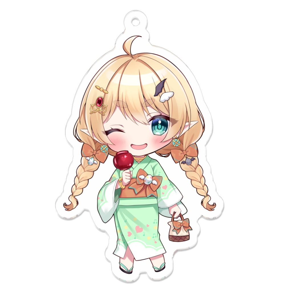 リヤン・アメトリン V.ertex1周年記念限定アクキー 浴衣ver.