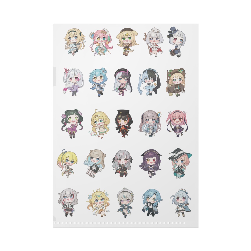 V.ertex1周年記念限定クリアファイル 初期立ち絵ver.