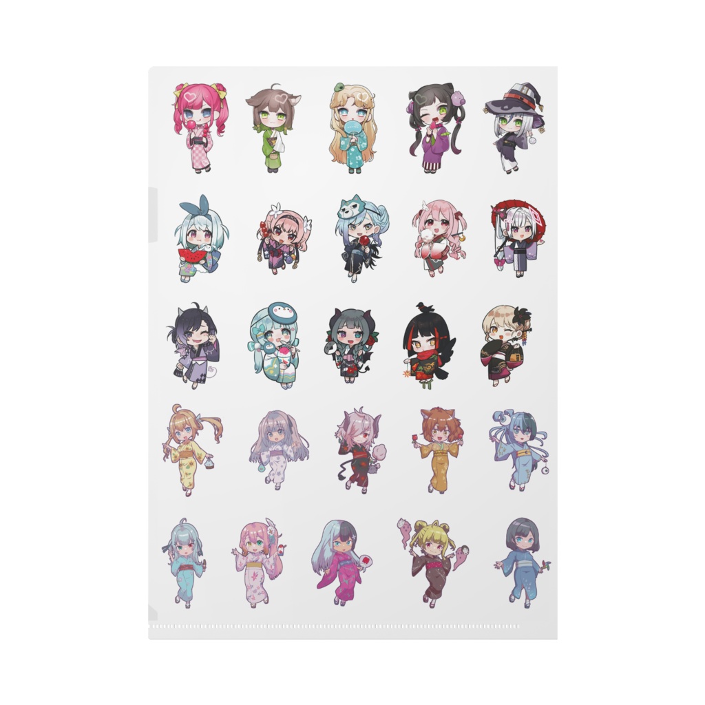 V.ertex1周年記念限定クリアファイル 浴衣ver.