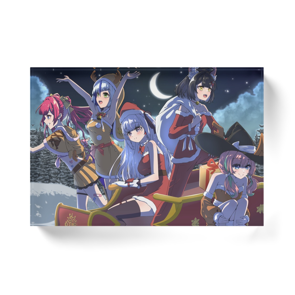 Vertex クリスマス アクリルブロック やちよやや