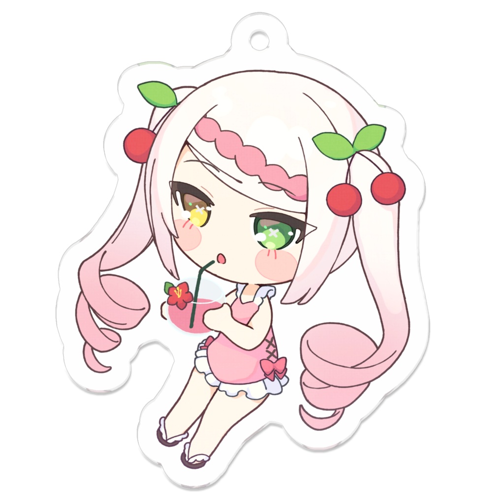 まりね桜桃 V.ertex2周年記念限定アクキー 水着ver.