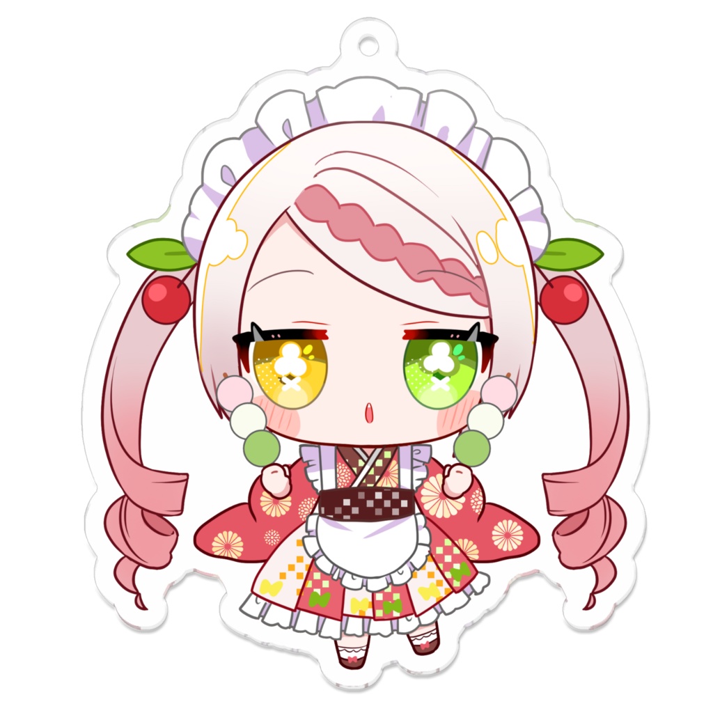 まりね桜桃 V.ertex2周年記念限定アクキー メイドver.